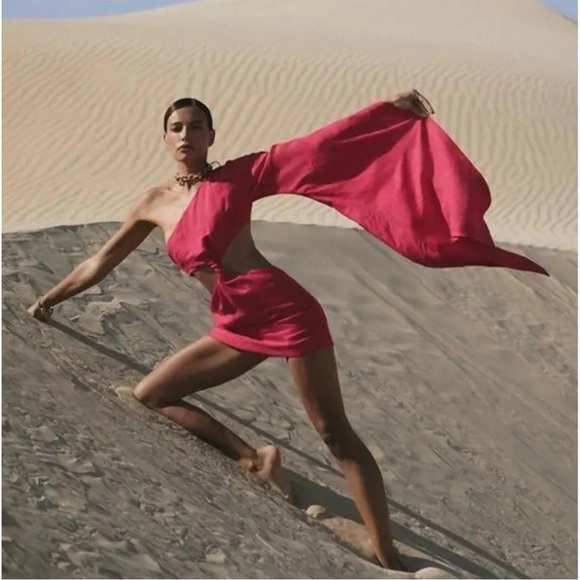 Cult Gaia Lucienne One Shoulder Cut Out Mini Dress - Picture 4 of 8